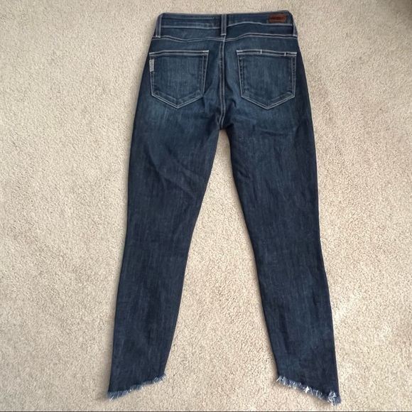 PAIGE Verdugo Ankle Skinny Slant Raw Hem in Jamila Distressed Wash - Picture 4 of 7